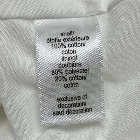 Maurices Summer Tank Blouse Women's XL White Sleeveless Eyelet Lace Top NWT - Picture 5 of 9